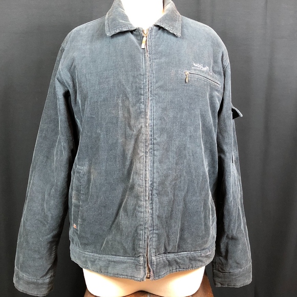 Quiksilver Other - Quiksilver Corduroy Bomber Jacket Grey i308